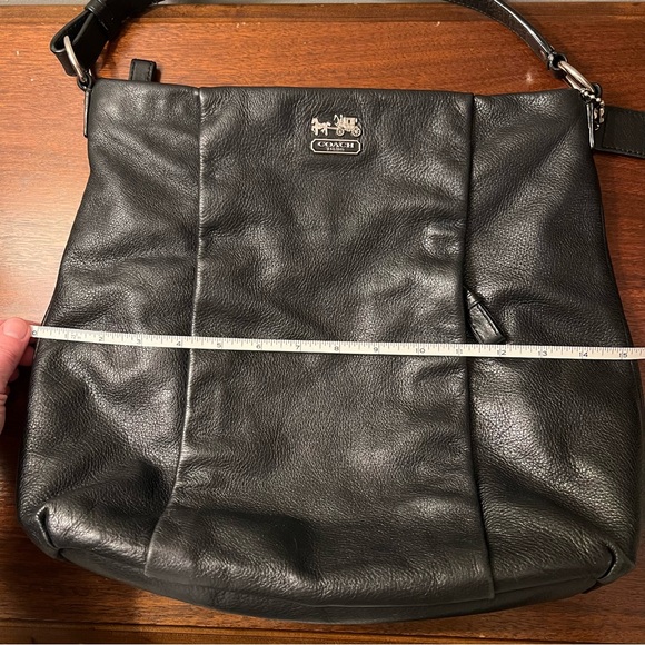 Coach 21224 Madison Isabelle Leather Hobo Black - Picture 12 of 13
